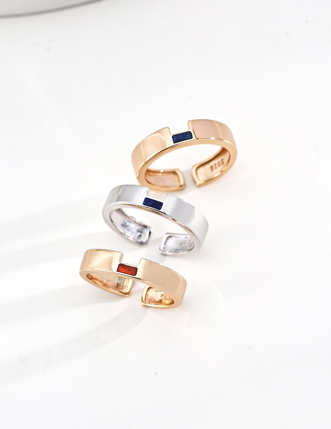 Bloc Inlay Band Ring