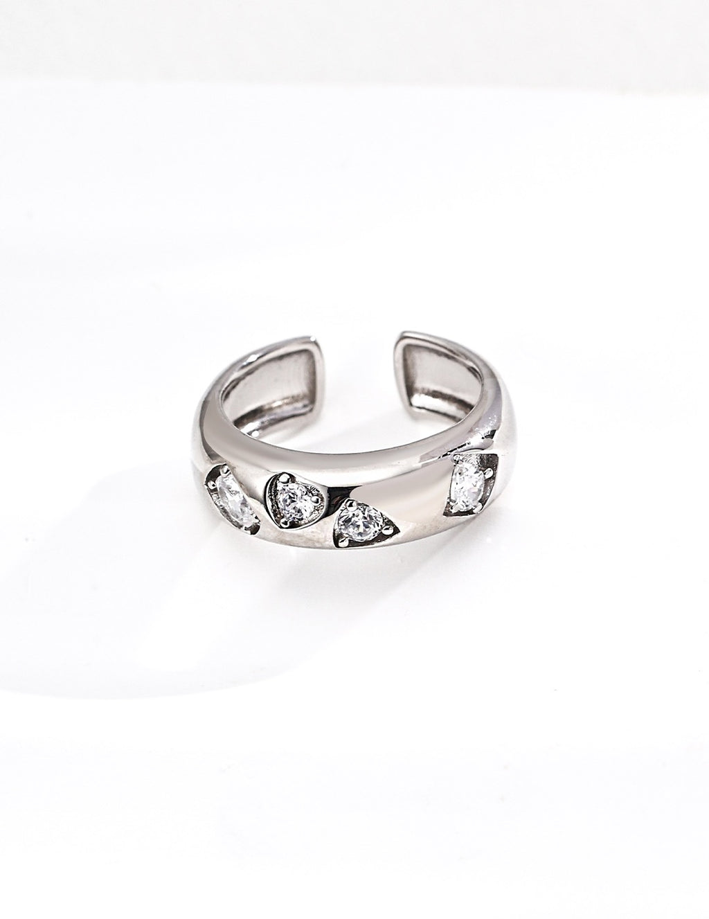 Confetti Heart Dome Ring