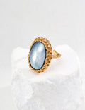 Oval Mabe Pearl Statement Ring