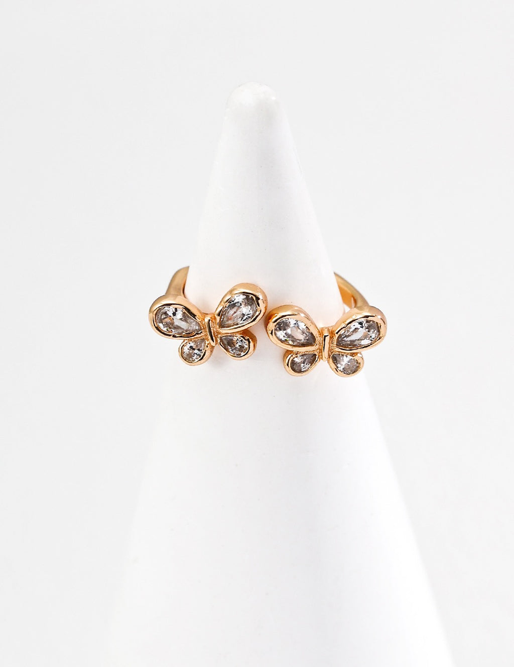 Double Butterfly Open Ring