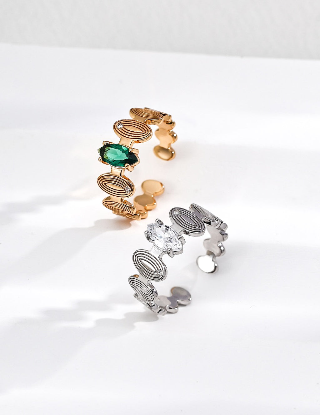 Concentric Glow Open Ring
