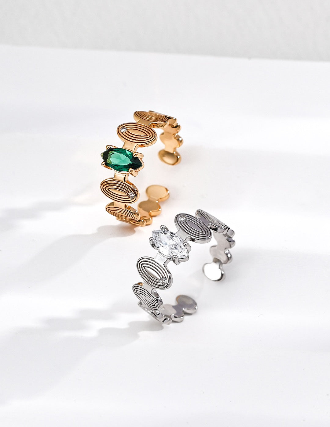 Concentric Glow Open Ring