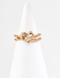 Molten Heart Twisted Band Ring