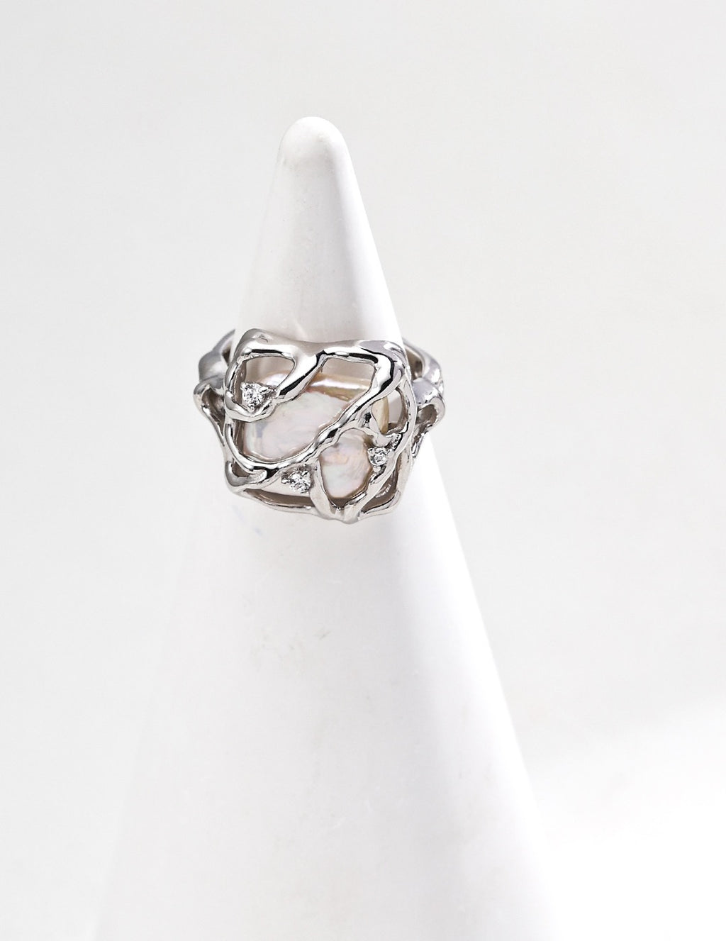 Coral Baroque Ring