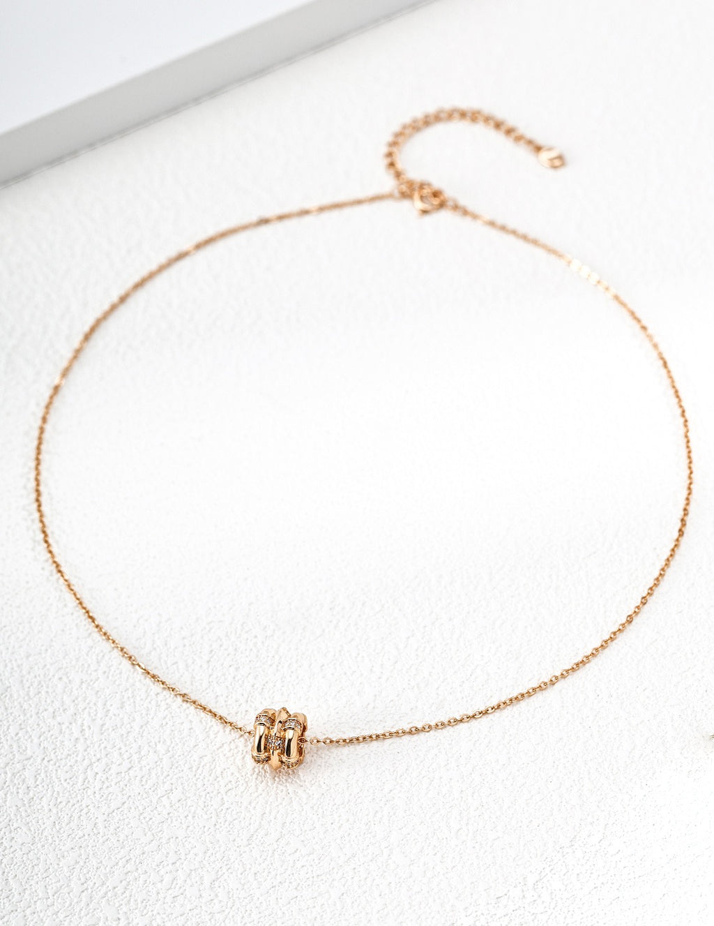 Triple Knot Ring Pendant Necklace