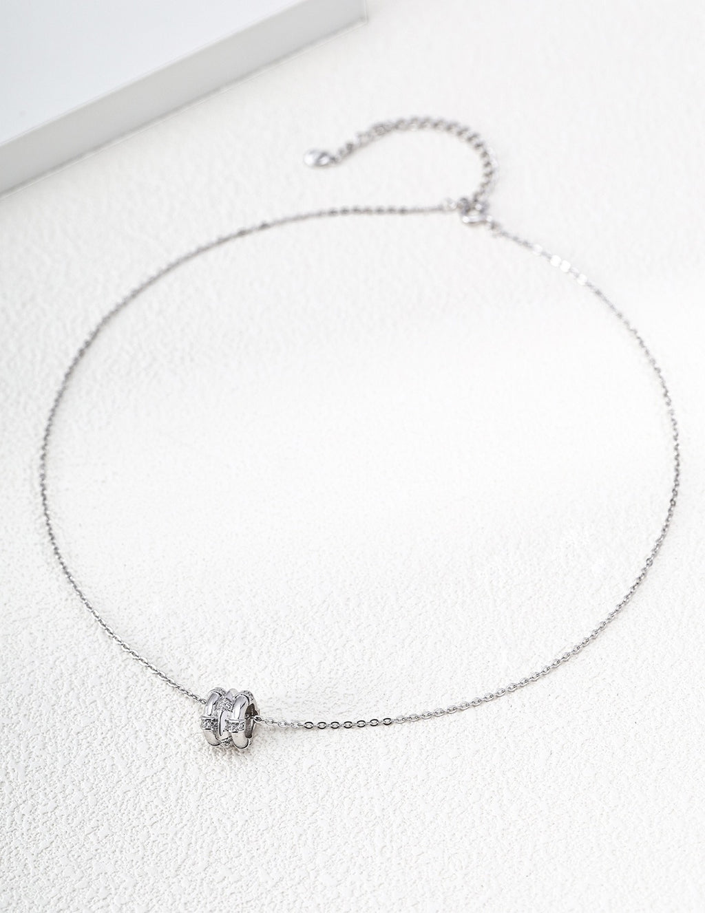 Triple Knot Ring Pendant Necklace