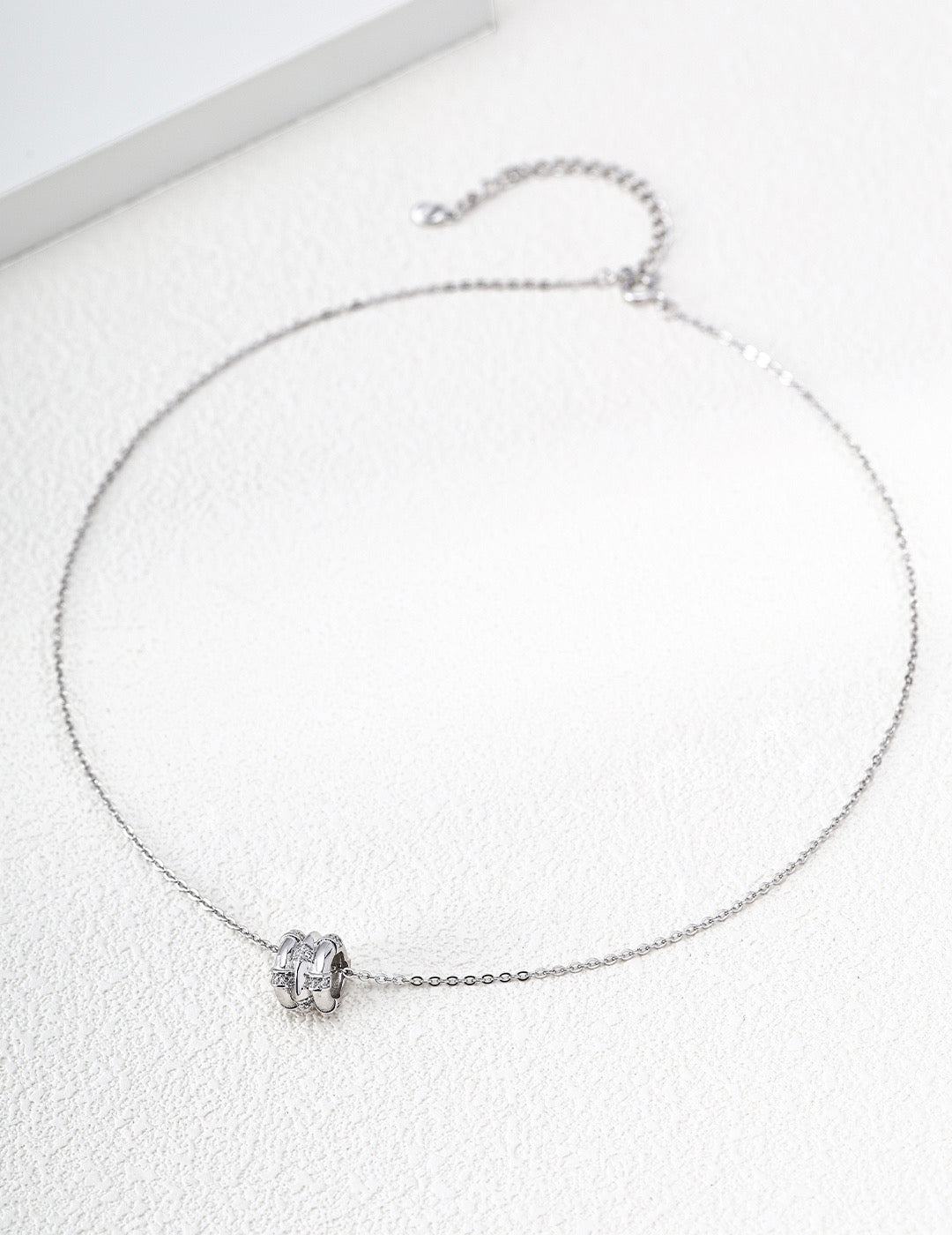 Triple Knot Ring Pendant Necklace