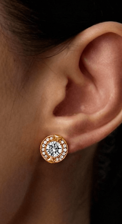 Halo Stud Earrings