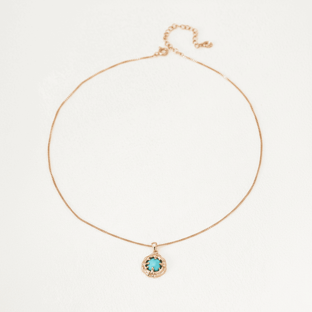 Molten Nest Gemstone Pendant Necklace