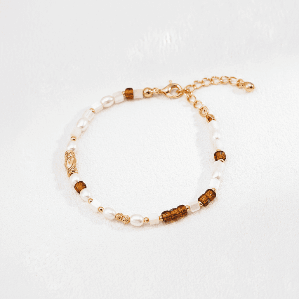 Czech Glass & Pearl Rivière Bracelet