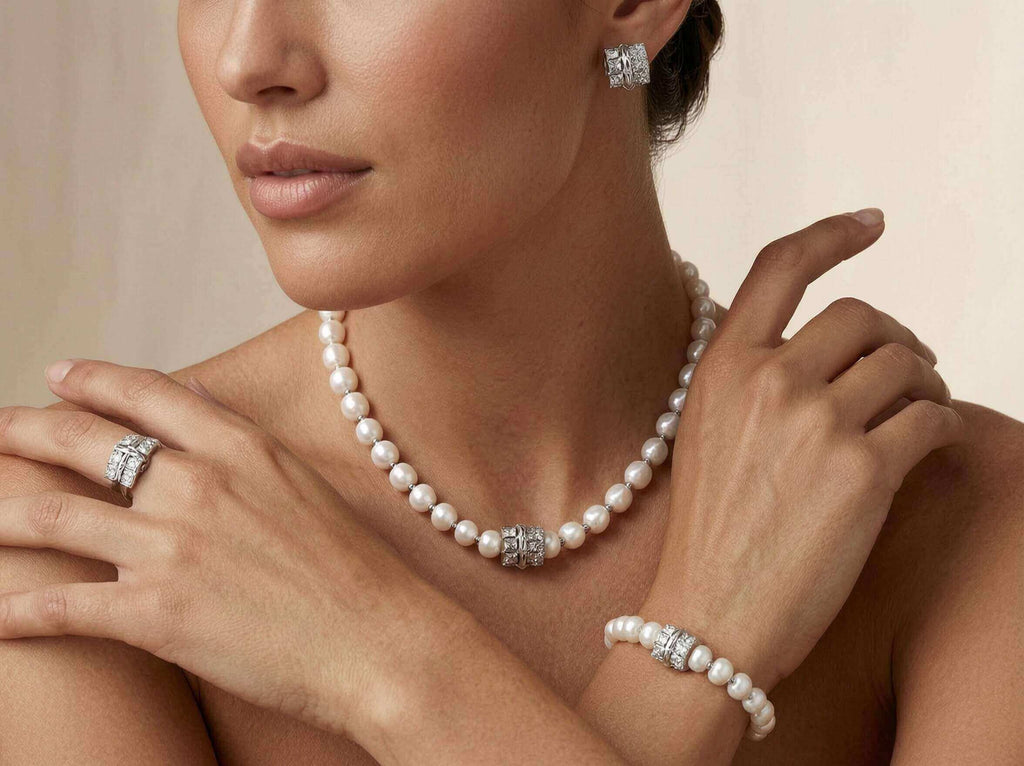 Céleste Pearl Barrel Bracelet