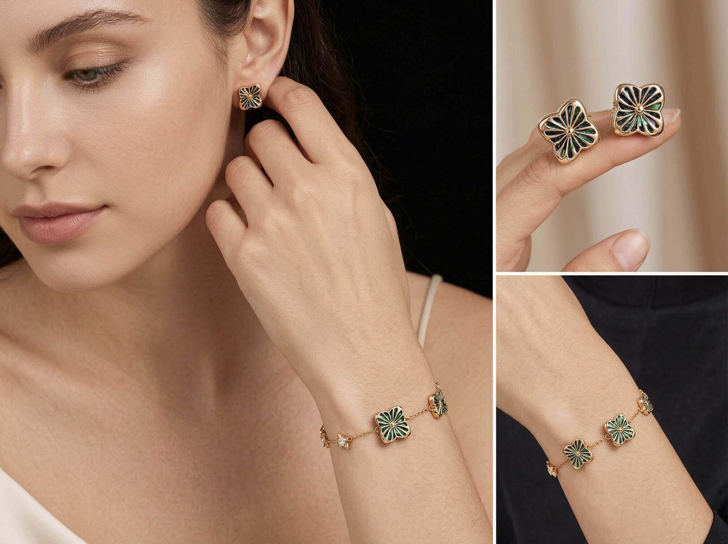 Aurora Shell & Star Charm Bracelet