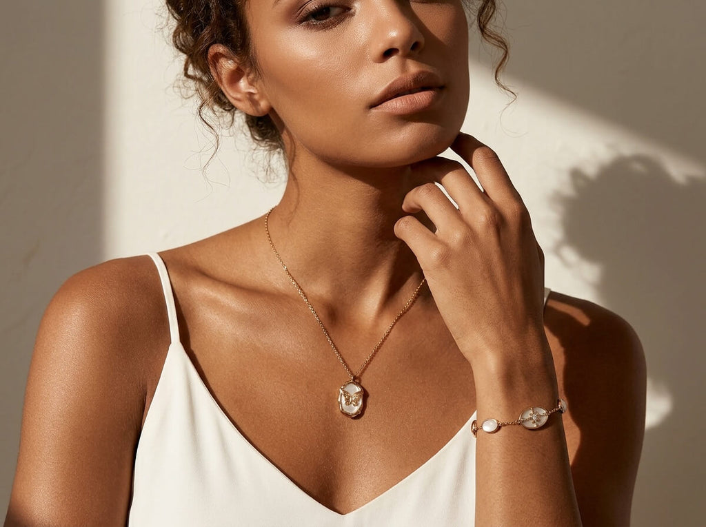 Lapis & Nacre North Star Étoile Bracelet