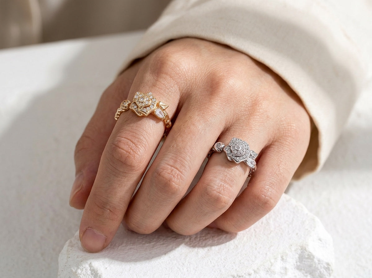 Rosette Vine Ring