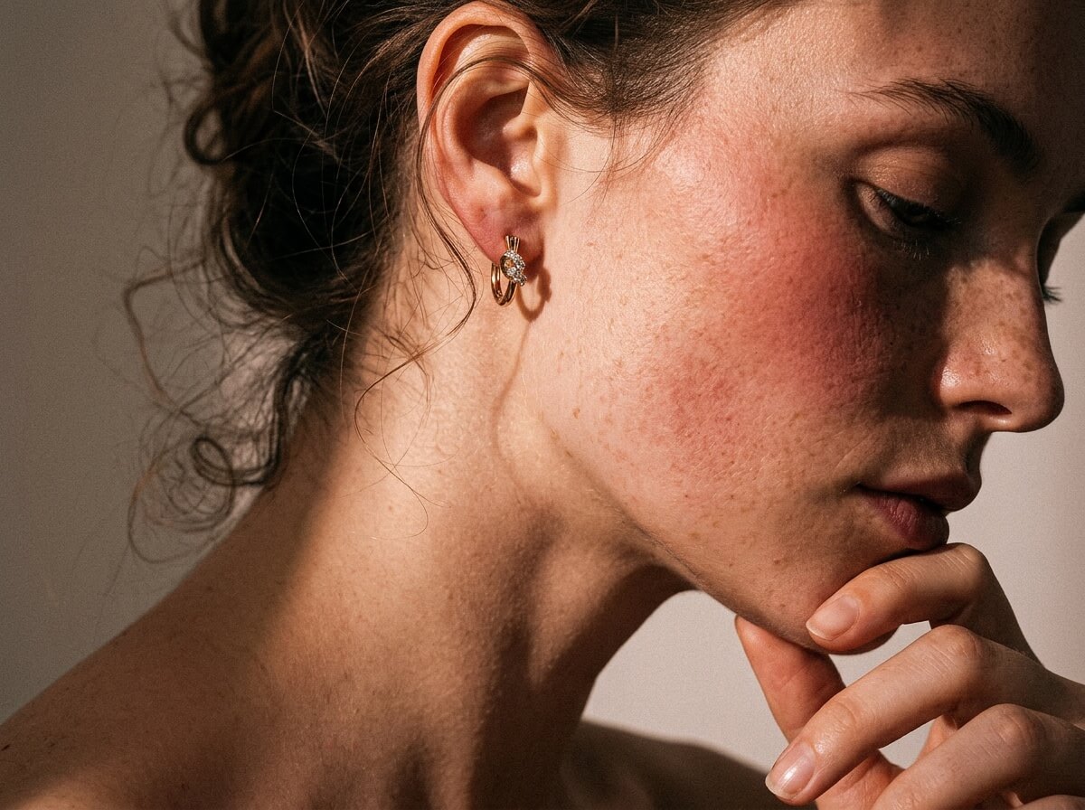 Crystal Knot Hoop Earrings