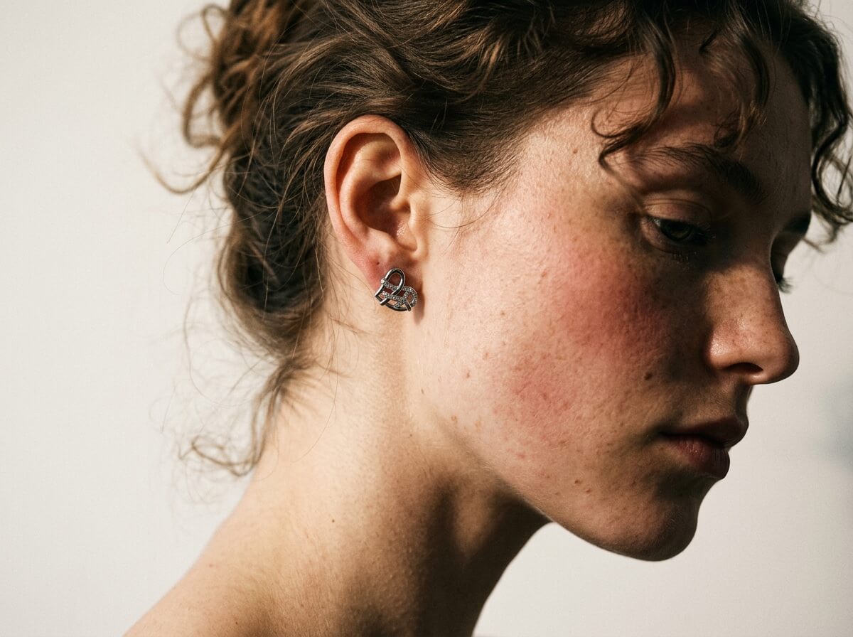 Heart Knot Stud Earrings