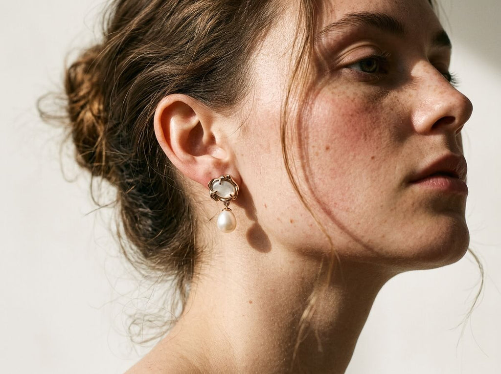 Wild Wreath Pearl Drop Earrings
