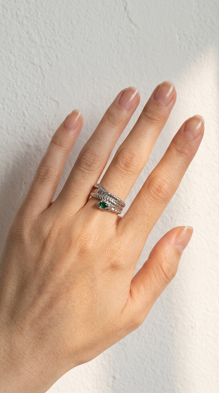 Plume Leaf Ring