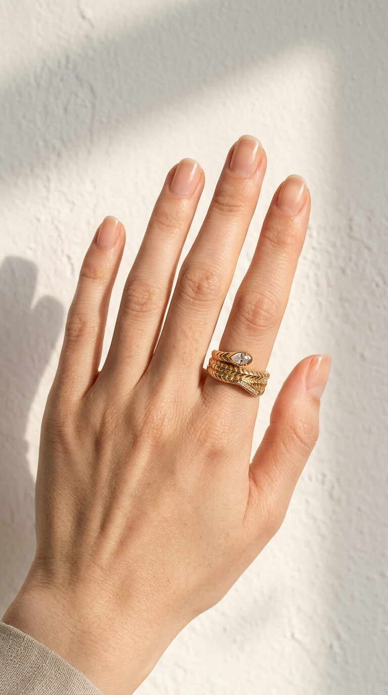 Plume Leaf Ring