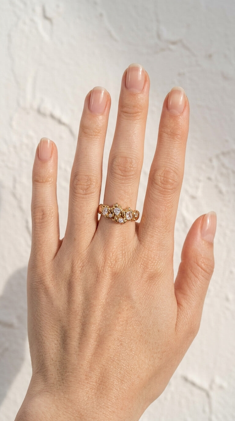 Celeste Cluster Ring
