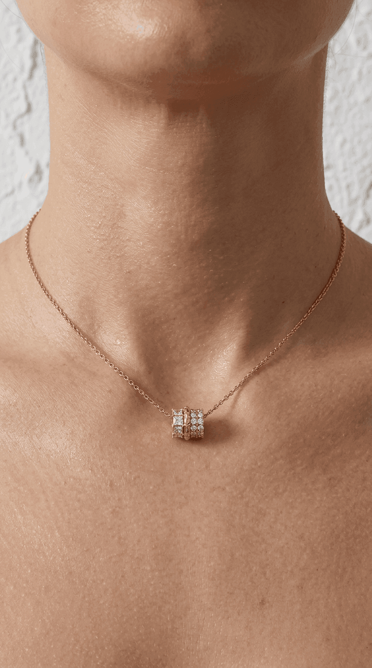 Barrel Pendant Necklace