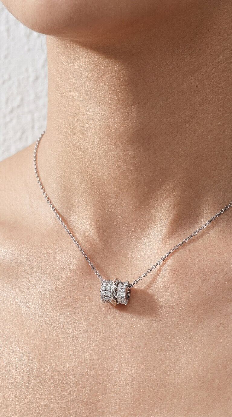 Barrel Pendant Necklace