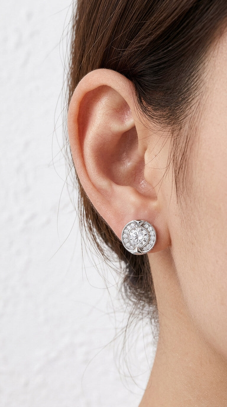Halo Stud Earrings